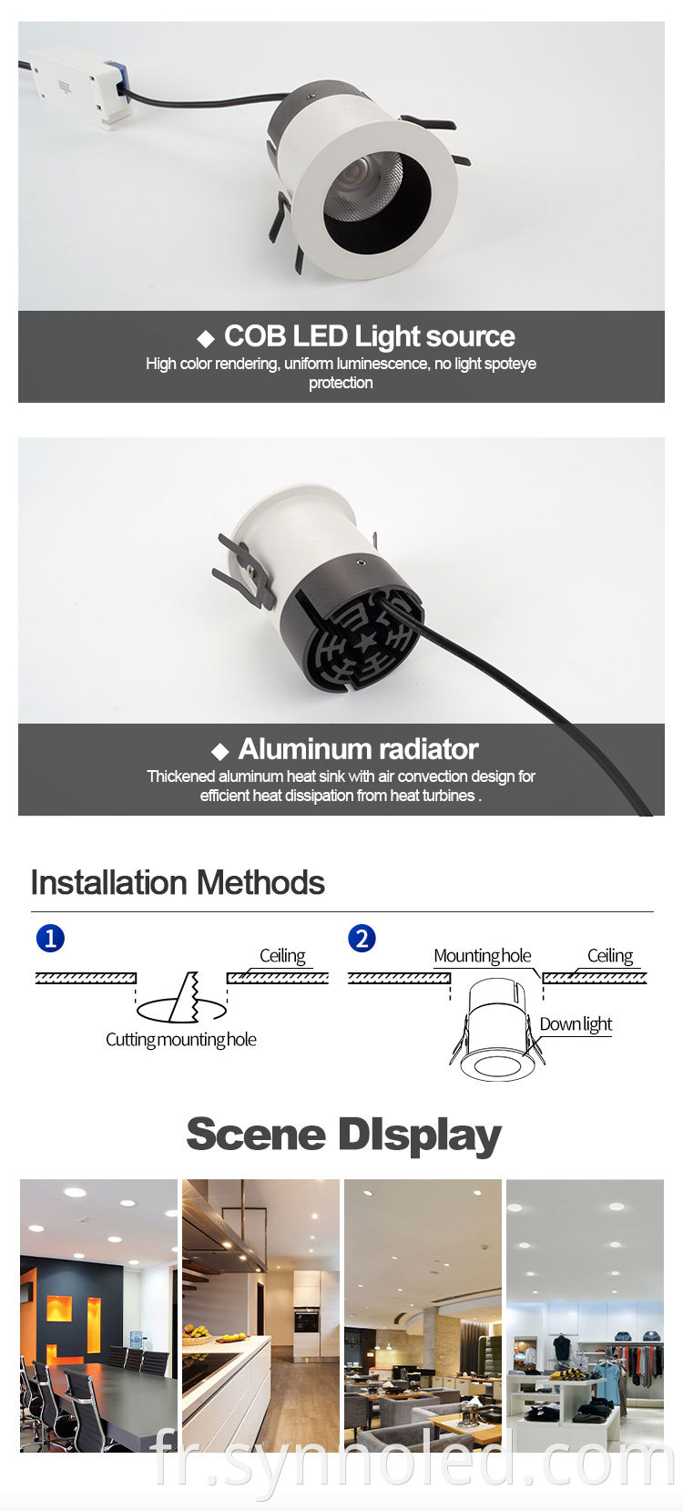 Downlight Details Model Sl Cl2d